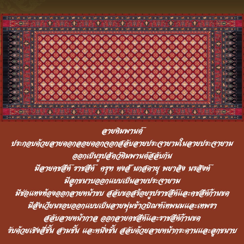 ผ้าพิมพ์ลายอย่าง ลายผ้าหิมพานต์